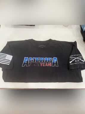 Grunt Style Black "America F*** Yeah!" Short Sleeve Tee